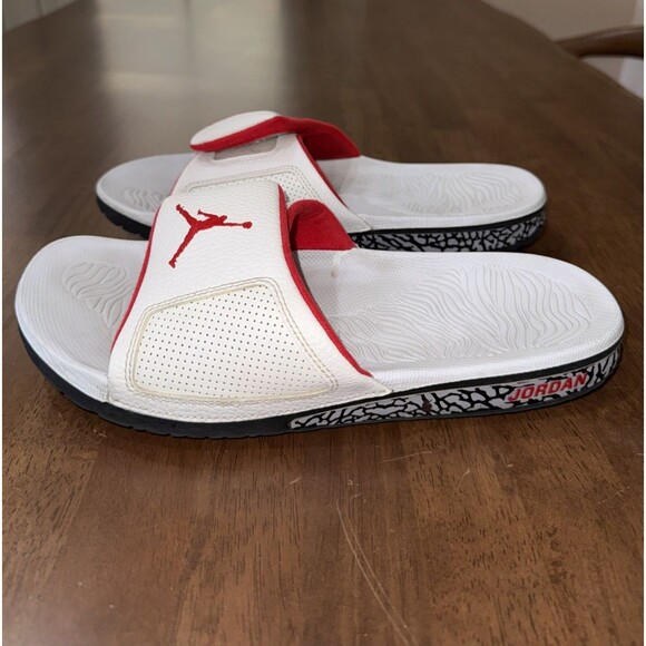 Nike Air Jordan Hydro Slide Sandals White Red Adjustable Comfort Slides Men 11 main image 9